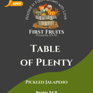 table of plenty – pickled jalapeño